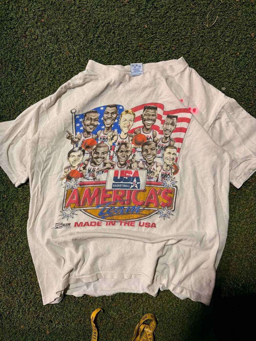 Vintage 1991 Salem Sportswear USA Basketball Tournament of the Americas Graphic